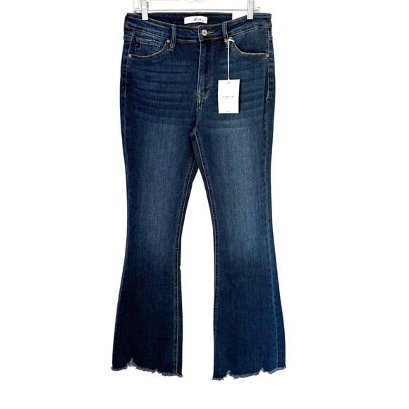 NWT KanCan Brenda Essentials High Rise Bootcut Raw Hem Jeans Size 11/29 - Picture 3 of 11
